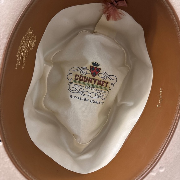 Vintage 1950’s Harry Levinson Courtney Royalten Tan and Brown Panama Hat Size 7 - Picture 4 of 6